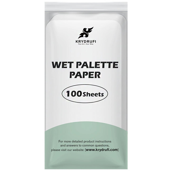 KRYDRUFI 100 Sheets of Wet Palette Mixing Paper - KRYDRUFI - UK