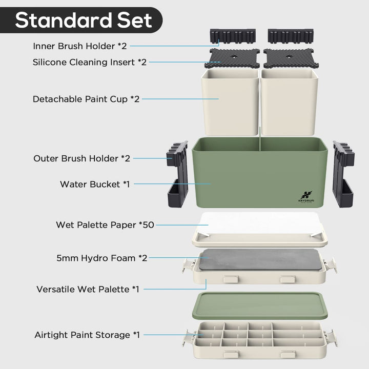 KRYDRUFI All - in - One Modular Art Box — Standard Set - KRYDRUFI - UK