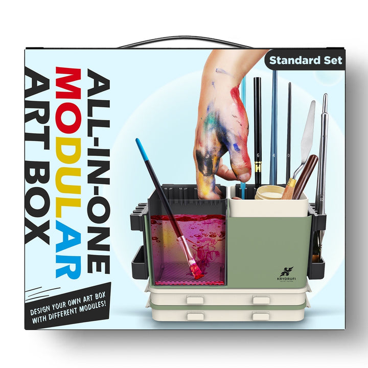 KRYDRUFI All - in - One Modular Art Box — Standard Set - KRYDRUFI - UK