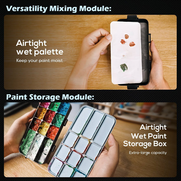 KRYDRUFI All - in - One Modular Art Box — Standard Set - KRYDRUFI - UK