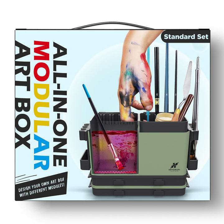 KRYDRUFI All - in - One Modular Art Box — Standard Set - KRYDRUFI - UK