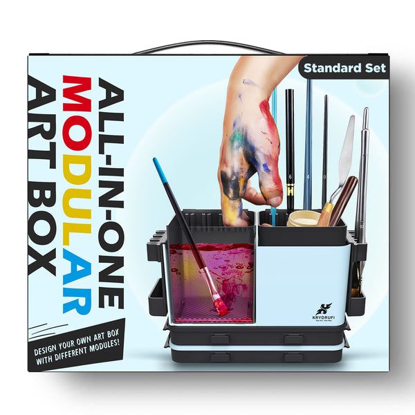 KRYDRUFI All - in - One Modular Art Box — Standard Set - KRYDRUFI - UK