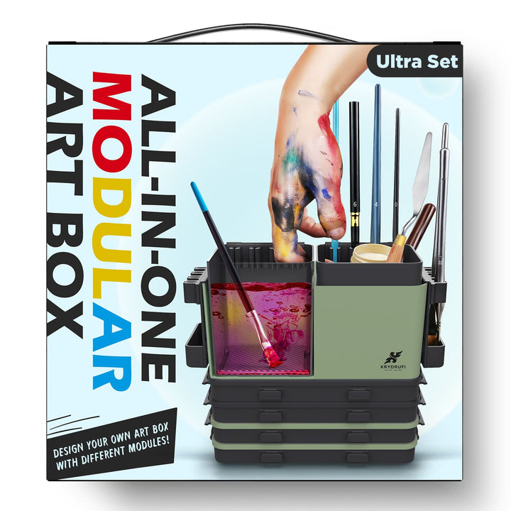 KRYDRUFI All - in - One Modular Art Box - Ultra Set - KRYDRUFI - UK