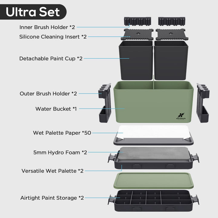 KRYDRUFI All - in - One Modular Art Box - Ultra Set - KRYDRUFI - UK